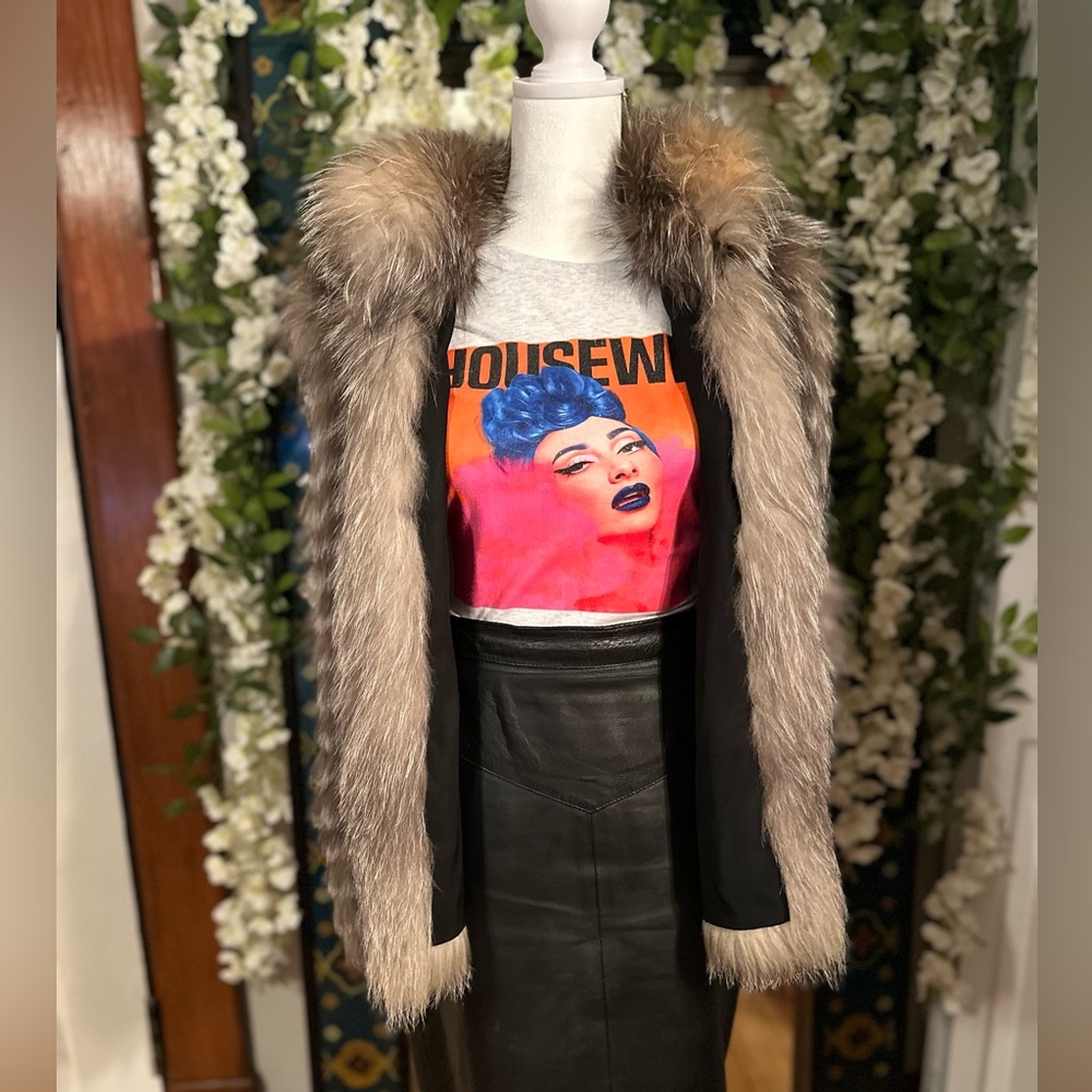 Authentic Fox fur vest - Size L